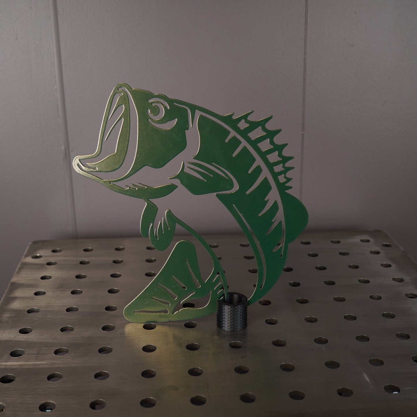 Jumping Bass Fish Sign