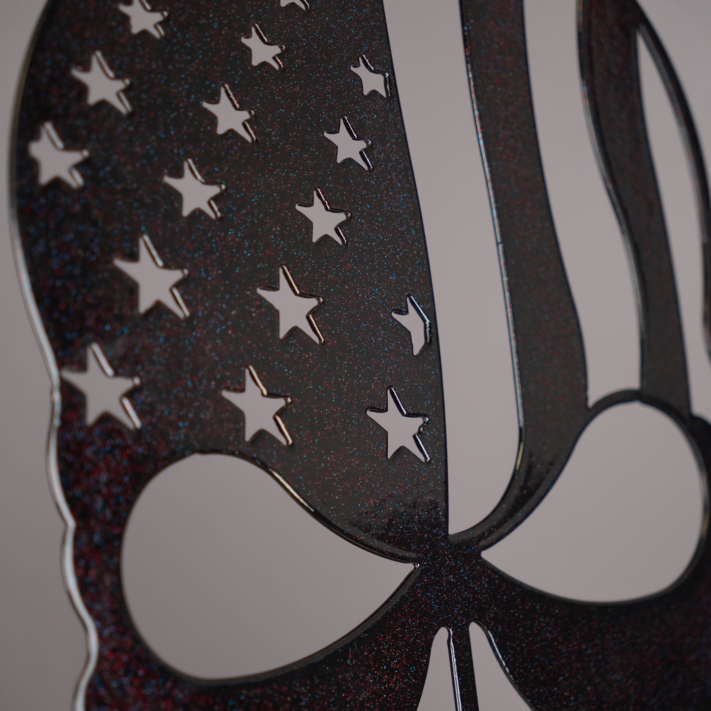 Skull with American Flag Sign