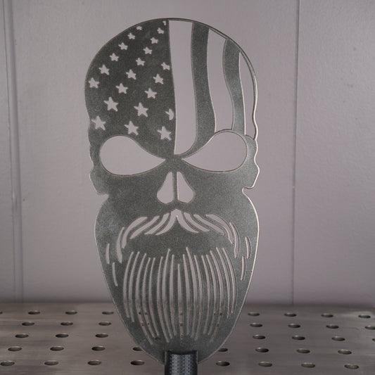 Skull with Flag Sign
